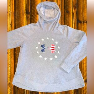 Under Armour USA RWB Loose Fit Drawstring Hoodie - XL